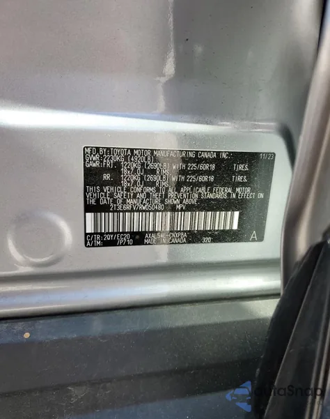 2024 Toyota Rav4 Xse from USA, damaged, VIN 2T3E6RFV7RW050480